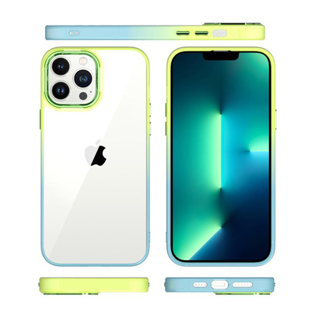 Case SAMSUNG GALAXY A34 5G MX Rainbow green-blue