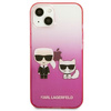 Karl Lagerfeld KLHCP13STGKCP iPhone 13 mini 5,4&quot; Hardcase Pink / Pink Gradient Ikonik Karl &amp; Choupette