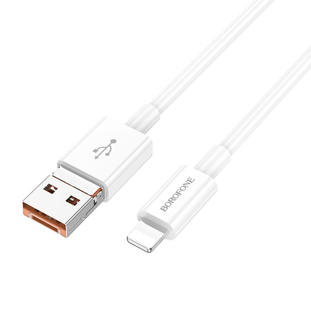 Borofone Kabel BX102 Winner - USB + Typ C na Lightning - PD 27W 1 metr biały