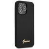 Guess GUHCP13XLSLMGBK iPhone 13 Pro Max 6.7" black/black hardcase Silicone Script Gold Logo