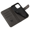 Wallet Case mit Ständer für iPhone 15 Magnet Case – Schwarz