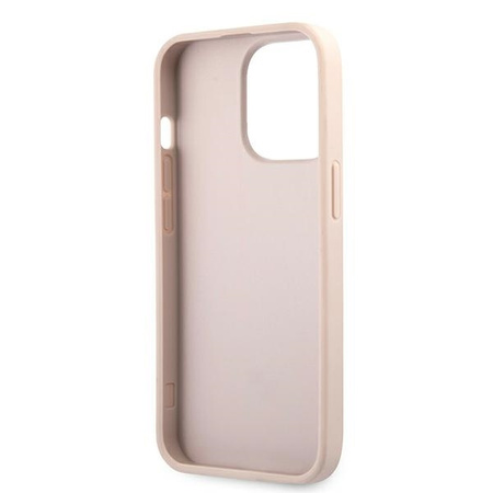 Original Case IPHONE 13 PRO MAX 6,7" Guess Hardcase 4G Big Metal Logo GUHCP13X4GMGPI pink