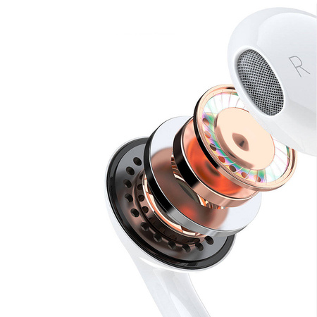 Dudao in-ear headphones with 3.5mm minijack connector white (X14PRO)