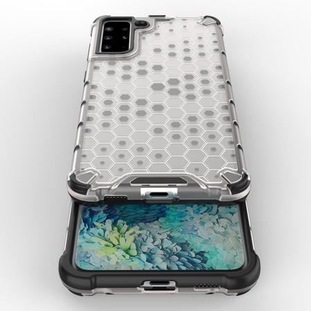 Honeycomb etui pancerny pokrowiec z żelową ramką Samsung Galaxy S22+ (S22 Plus) czarny