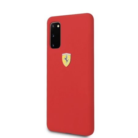 Ferrari Hardcase FESSIHCS62RE S20 G980 czerwony/red Silicone