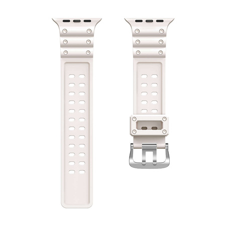 Strap Triple Protection strap for Apple Watch SE, 8, 7, 6, 5, 4, 3, 2, 1 (41, 40, 38 mm) bracelet bracelet beige