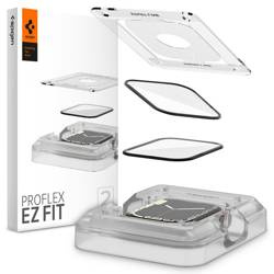 SZKŁO HYBRYDOWE SPIGEN PROFLEX ”EZ FIT” 2-PACK APPLE WATCH 7 (45 MM)