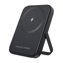 Powerbank magnetyczny Choetech B742 5000mAh 20W PD  z podstawką (czarny)