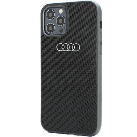 Audi Carbon Fiber iPhone 12/12 Pro 6,1&quot; schwarz/schwarz Hardcase AU-TPUPCIP12P-R8/D2-BK