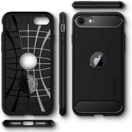 Etui IPHONE SE 2020 Spigen Rugged Armor Pancerne czarne