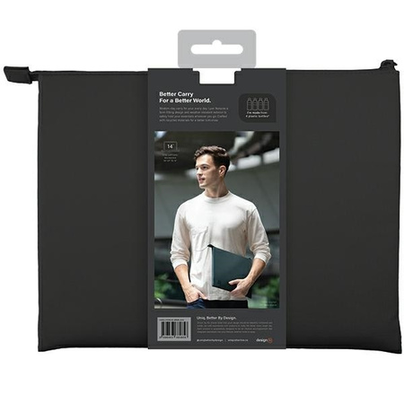 Schutzhülle LAPTOP 16" UNIQ Lyon Sleeve Waterproof RPET schwarz