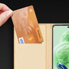 Dux Ducis Skin Pro Hülle für Xiaomi Redmi Note 12 Pro+ Flip Card Wallet Stand Gold