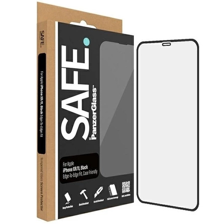 SAFE by PanzerGlass Edge-to-Edge tempered glass for iPhone 11 / Xr - with black frame