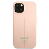 Guess GUHCP13SSLTGP iPhone 13 mini 5.4 &quot;rosa / rosa Hardcase Silikondreieck