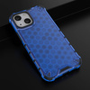 Honeycomb Case armor cover with TPU Bumper for iPhone 13 mini blue