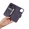 iCarer Wallet Case 2in1 case iPhone 14 Leather Flip Cover Anti-RFID dark purple (WMI14220725-DP)