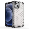 Honeycomb Case armor cover with TPU Bumper for iPhone 13 mini blue