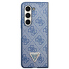 Original Case SAMSUNG GALAXY Z FOLD 5 Guess Hardcase Leather 4G Triangle Strass (GUHCZFD5P4TDPB) blue