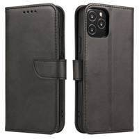 Magnet Case Elegante Hülle Hülle mit Überschlag und Standfunktion Honor Magic 4 Pro schwarz