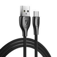 Remax Lesu Pro kabel przewód USB - USB Typ C 480 Mbps 2,1 A 1 m czarny (RC-160a black)