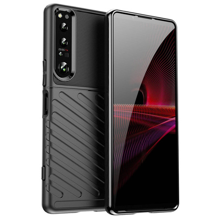 Thunder Case Hülle für Sony Xperia 5 IV Silikon Armor Case schwarz