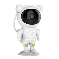 LAMPKA / PROJEKTOR LED ASTRONAUTA WHITE / BIAŁY