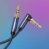 Ugreen angled AUX cable 2 x mini jack 3.5mm 1.5m blue (AV112)