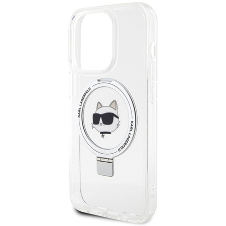 Karl Lagerfeld KLHMP15XHMRSCHH iPhone 15 Pro Max 6.7&quot; white/white hardcase Ring Stand Choupette Head MagSafe