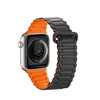 Dux Ducis Strap (Armor Version) Strap for Apple Watch SE, 8, 7, 6, 5, 4, 3, 2, 1 (41, 40, 38 mm) Magnetic Silicone Band Bracelet Black Orange