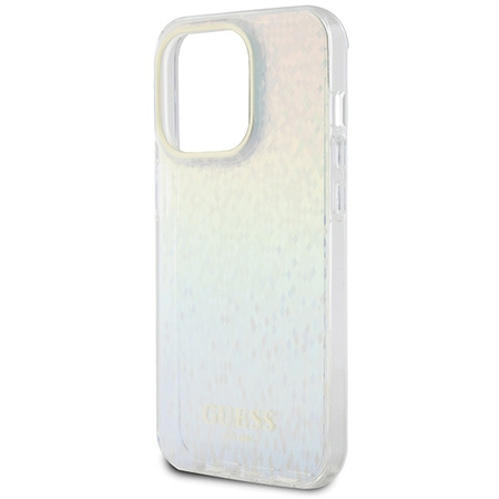 Guess IML Faceted Mirror Disco Iridescent Hülle für iPhone 15 Pro – mehrfarbig