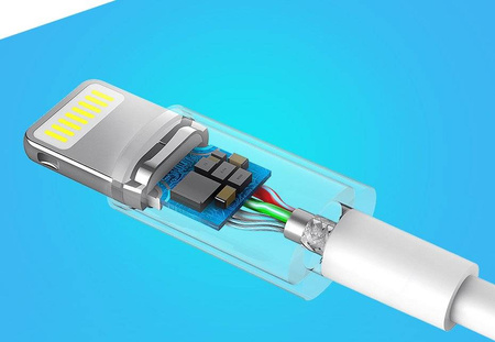 Ugreen kabel przewód USB - Lightning MFI 1m 2,4A biały (20728)