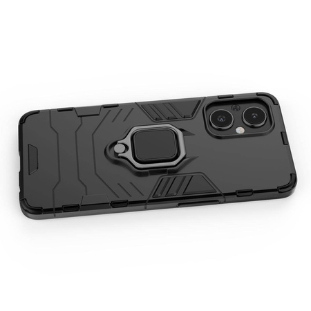 Ring Armor tough hybrid case cover + magnetic holder for OnePlus Nord N20 5G black