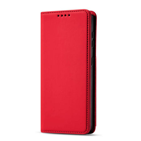 Magnet Kartenetui für Samsung Galaxy S22+ (S22 Plus) Etui Geldbörse Kartenhalter Rot