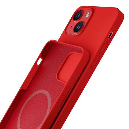 Apple iPhone 14 Plus - 3mk Hardy Silicone MagCase Red