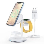 Choetech T585-F indukcyjna stacja ładująca 3w1 iPhone 12/13, AirPods Pro, Apple Watch biały