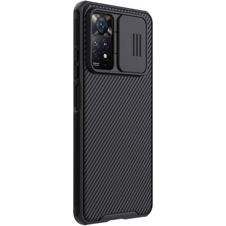 Nillkin CamShield Case Slim Handyhülle Schutzhülle mit Kameraschutzhülle Kameraabdeckung für Xiaomi Redmi Note 11 Pro / Note 11 Pro 5G / Note 11E Pro schwarz