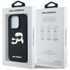 Schutzhülle IPHONE 16 PRO Karl Lagerfeld HC 3D Rubber Double Heads schwarz