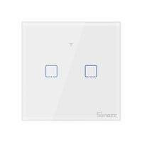 Sonoff T0EU2C-TX two-channel touch Wi-Fi wireless wall smart switches white (IM190314010)