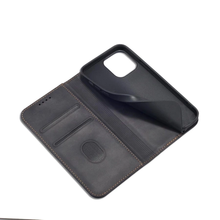 Magnet Fancy Case Hülle für iPhone 14 Plus Flip Cover Wallet Ständer schwarz