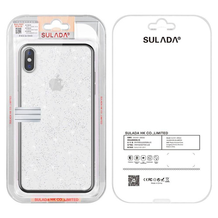 Etui IPHONE 12 PRO MAX Brokat SULADA Glitter czarne