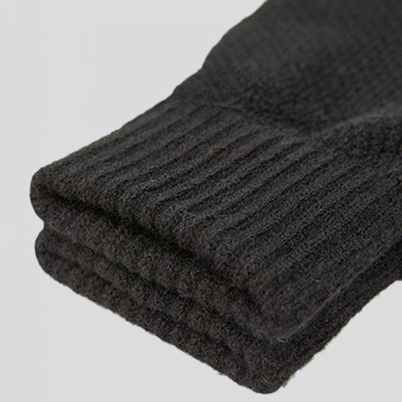 Woven winter phone gloves - gray