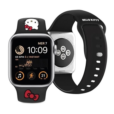 Hello Kitty Silicone Kitty Head strap for Apple Watch 38/40/41mm - black