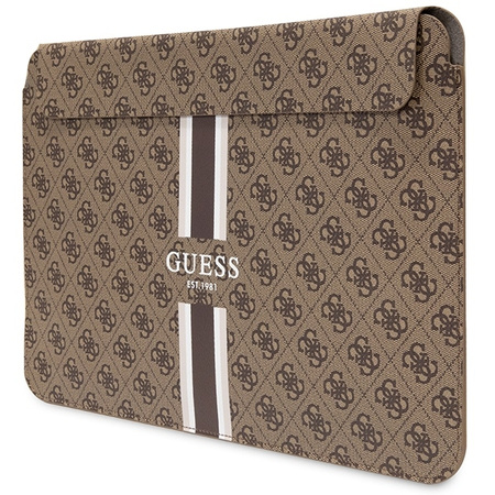 Guess Sleeve GUCS14P4RPSW 14" brown/brown 4G Printed Stripes