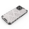 Honeycomb case for iPhone 14 armored hybrid cover transparent