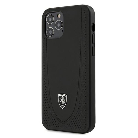 Ferrari FEOGOHCP12MBK iPhone 12/12 Pro 6,1" czarny/black hardcase Off Track Perforated