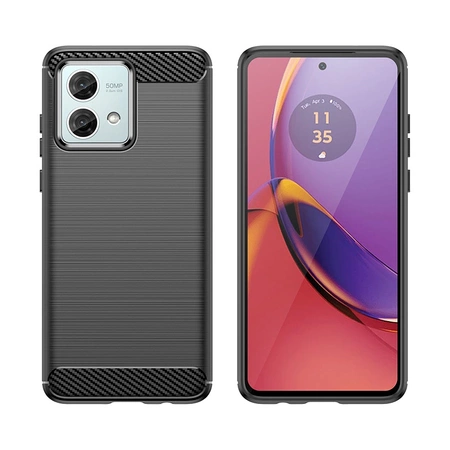 Carbon Case für Motorola Moto G84 - schwarz