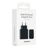 Samsung Fast Duo szybka ładowarka sieciowa USB / USB Typ C Power Delivery 3.0 Quick Charge 2.0 35W 3A czarny (EP-TA220NBEGEU)