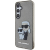 Etui Karl Lagerfeld Glitter Karl&Choupette na Samsung Galaxy S24+ - czarne