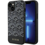 Original Handyhülle IPHONE 13 / 14 / 15 Guess Hardcase IML 4G MagSafe (GUHMP15SHGCFSEK) schwarz