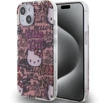 Hello Kitty IML Tags Graffiti-Hülle für iPhone 15 – Rosa